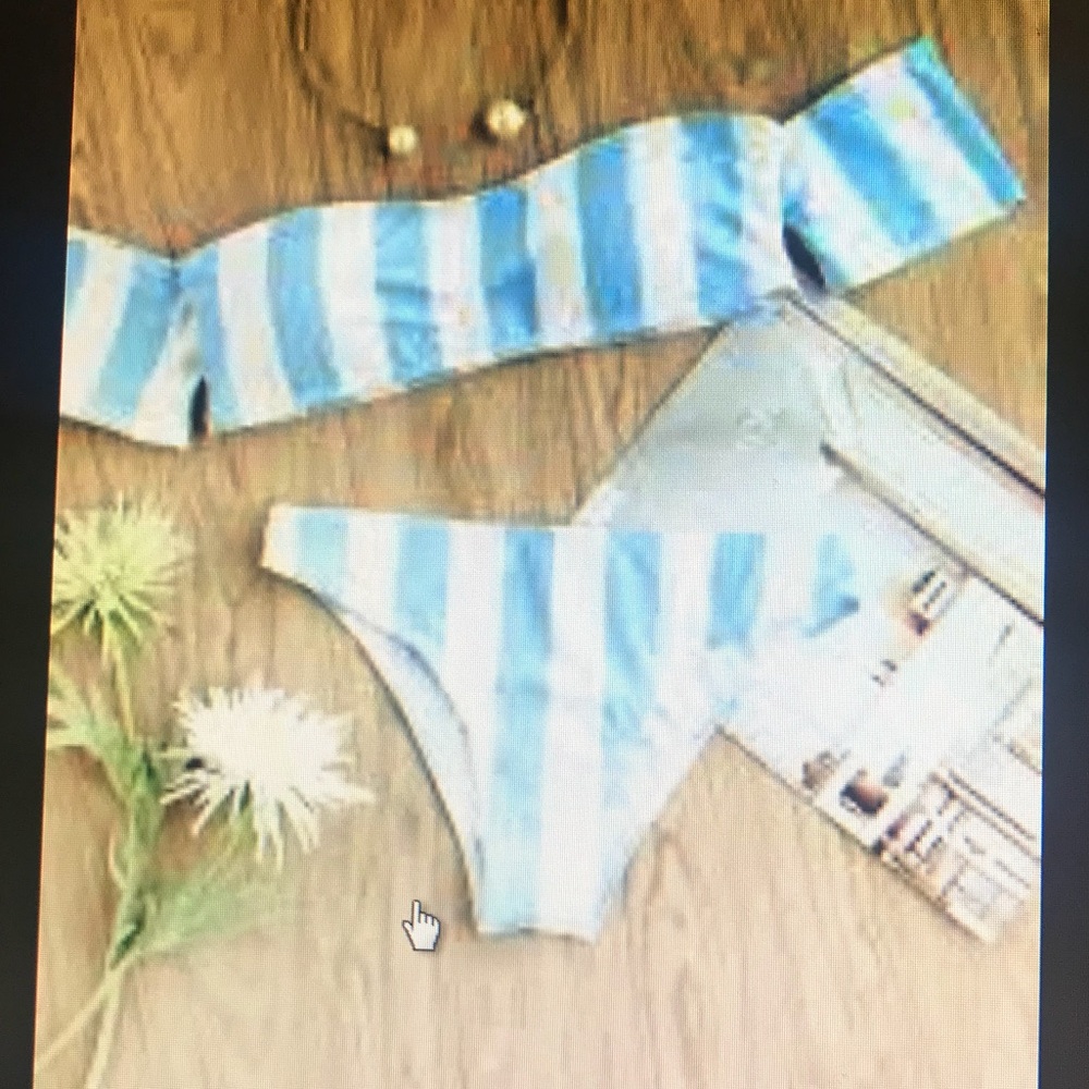 2 piece crop top bathing suit